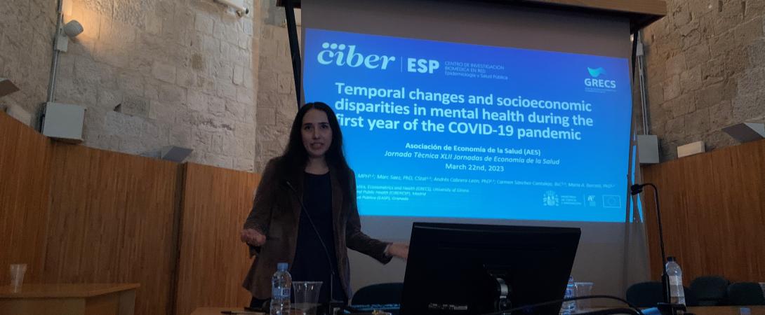 Brenda durante la Jornada Técnica AES 2023